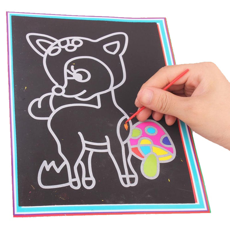Magic Scratch Art Doodle Pad Educational Toy Magic Scratch Art Doodle Pad Educational Toy